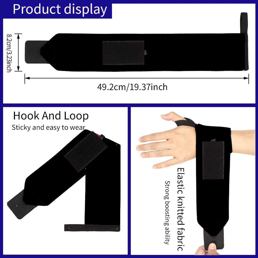 Premium Weightlifting Wrist Support Brace Straps | Gym Training Support