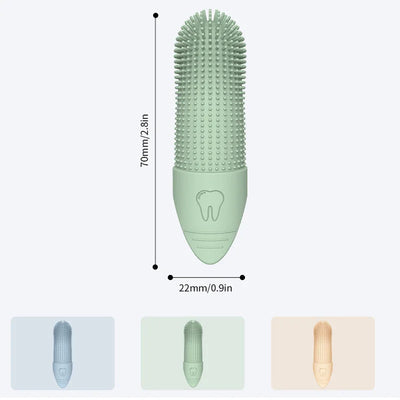 Dog Toothbrush, 360° Cleaning Finger Toothbrush for Dogs