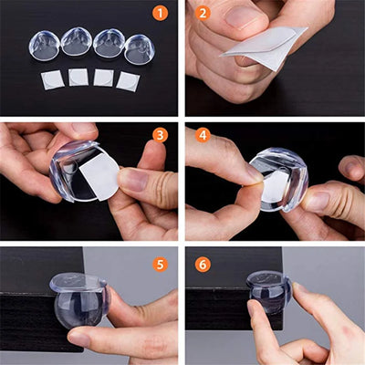 Safety First: Anti-Collision PVC Pad Child Safety Corner Guard - 10PCS